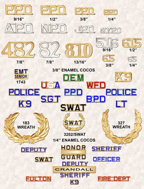 police cut out letters ga-rel